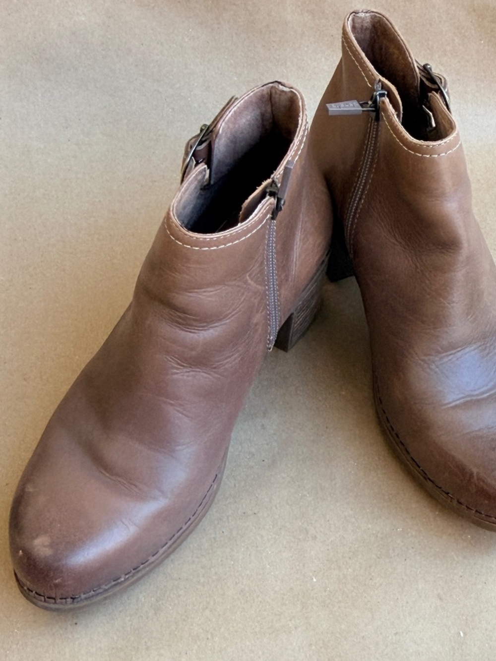 dansko henley ankle book, burnished calf leather, size 38